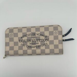 Louis Vuitton Damier Azur Portefeuille Long Wallet Limited Ed Articles de Voyage